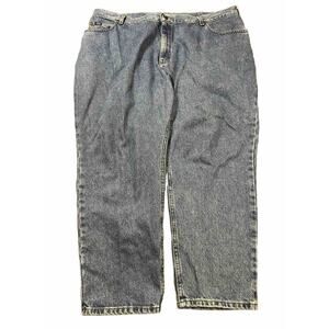 Lee Vintage Women's Petite Size 26W Blue Made In‎ USA 100% Cotton Denim Jeans